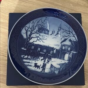 Blue and White Decorative Plate